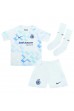 Inter Milan Alessandro Bastoni #95 Babytruitje Uit tenue Kind 2025-26 Korte Mouw (+ Korte broeken)